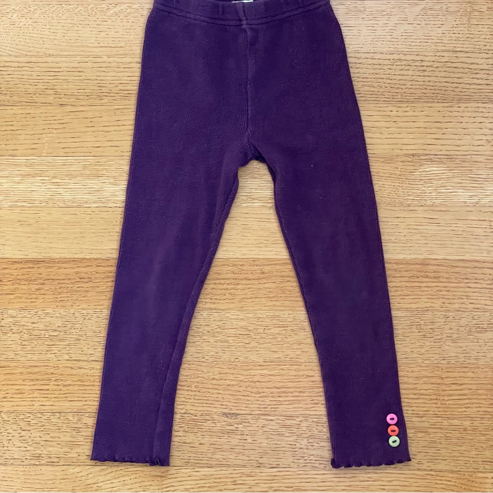 Le Top Purple Knit Leggings 4t